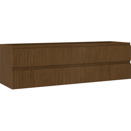 Mexen Rivel шкаф за баня под мивка 160 cm, 2 чекмеджета, набраздена, орех - 91A20-16047-2-BFF86