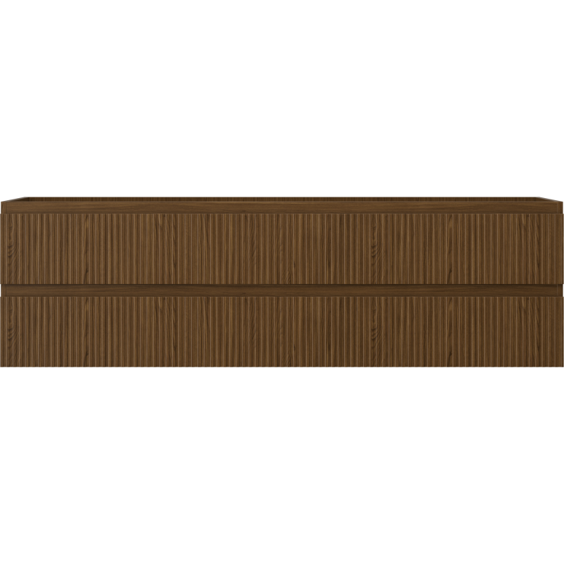 Mexen Rivel шкаф за баня под мивка 160 cm, 2 чекмеджета, набраздена, орех - 91A20-16047-2-BFF86