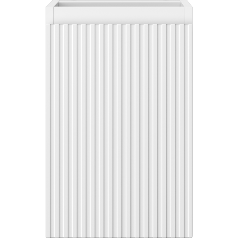 Mexen Rivel шкаф за баня под мивка 30 см, 1 врата, оребрен, бял мат - 91A21-03047-1-BF01