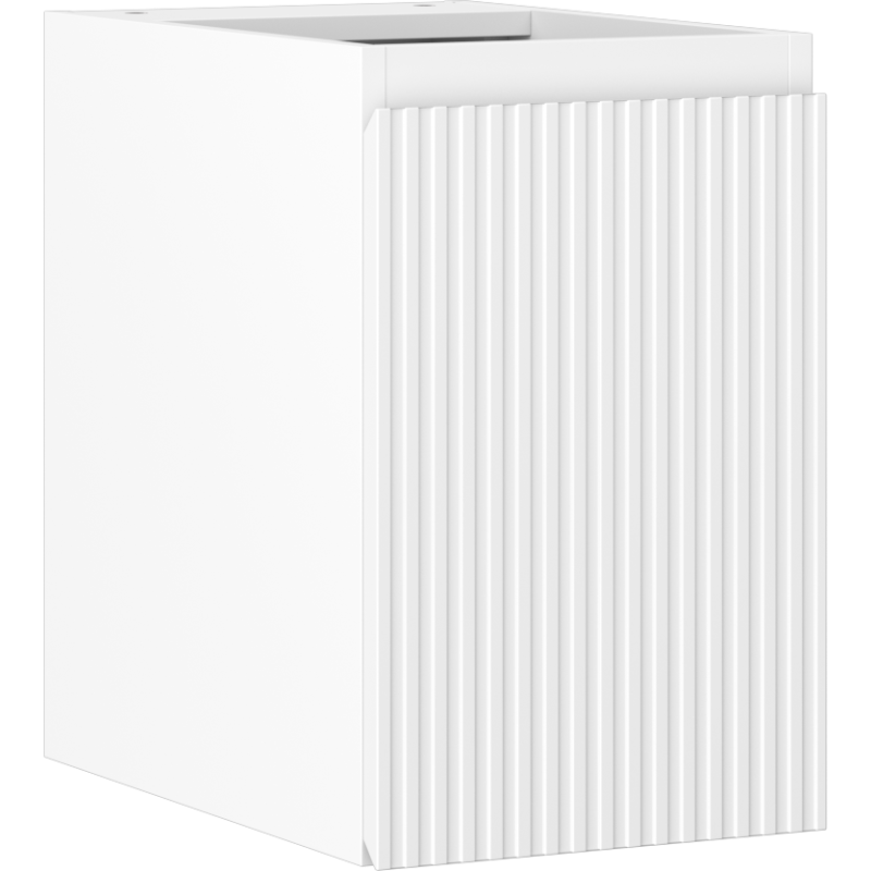 Mexen Rivel шкаф за баня под мивка 30 см, 1 врата, оребрен, бял мат - 91A21-03047-1-BF01