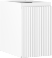 Mexen Rivel шкаф за баня под мивка 30 см, 1 врата, оребрен, бял мат - 91A21-03047-1-BF01