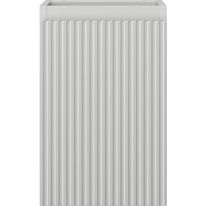 Mexen Rivel шкафче за баня под мивка 30 см, 1 врата, рифлено, сиво мат - 91A21-03047-1-BF62