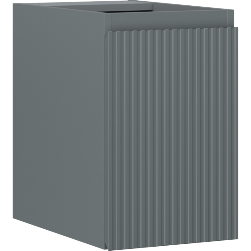 Mexen Rivel шкаф за баня под мивката 30 см, 1 врата, оребрен, графит мат