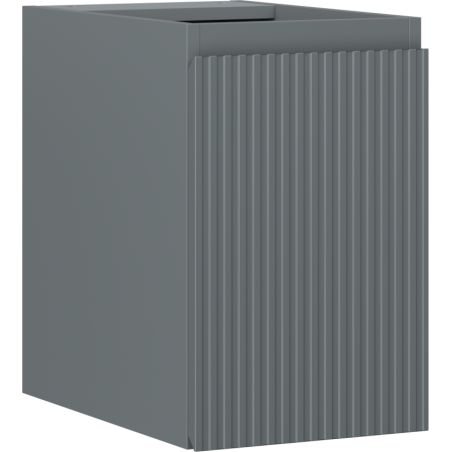 Mexen Rivel шкаф за баня под мивката 30 см, 1 врата, оребрен, графит мат