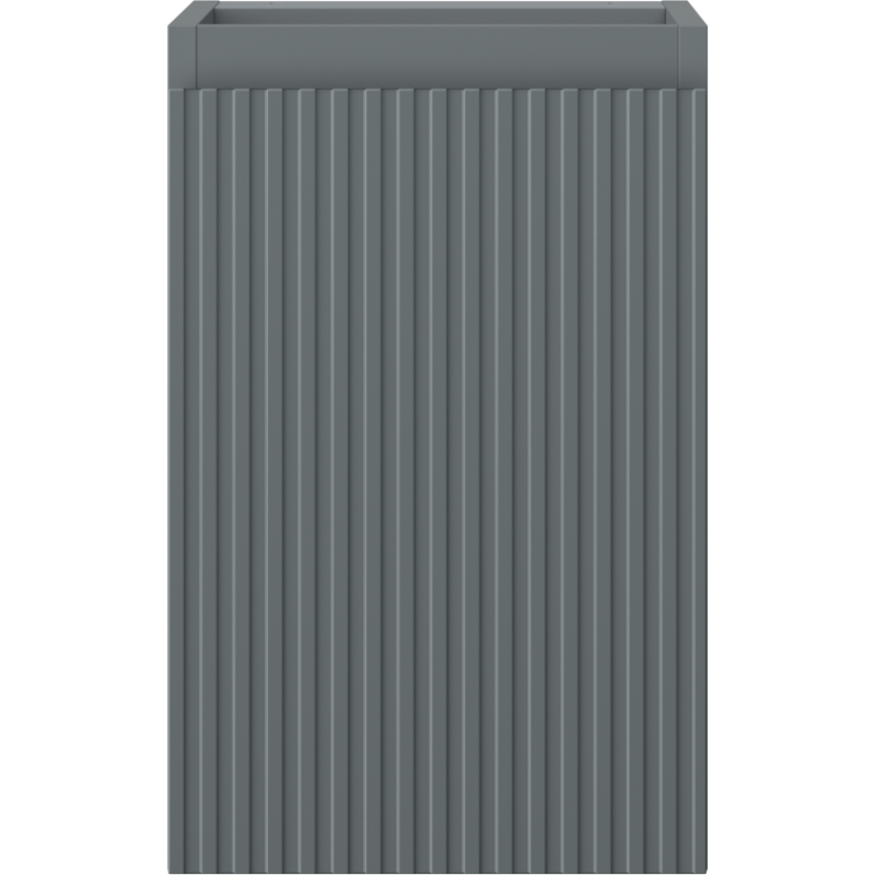 Mexen Rivel шкаф за баня под мивката 30 см, 1 врата, оребрен, графит мат