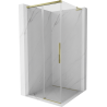 Mexen Rox L плъзгаща се душ кабина 120 x 120 см, прозрачна, златна - 8C2L-120-120-50-00