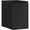 Mexen Rivel шкаф за баня под мивка 30 см, 1 врата, с рифел, черен мат - 91A21-03047-1-BF71