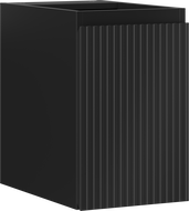Mexen Rivel шкаф за баня под мивка 30 см, 1 врата, с рифел, черен мат - 91A21-03047-1-BF71