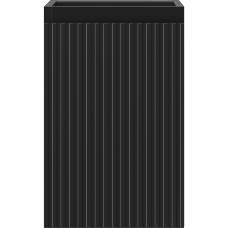 Mexen Rivel шкаф за баня под мивка 30 см, 1 врата, с рифел, черен мат - 91A21-03047-1-BF71