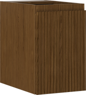 Mexen Rivel шкафче за баня 30 см, 1 врата, релефен, орех - 91A21-03047-1-BF86