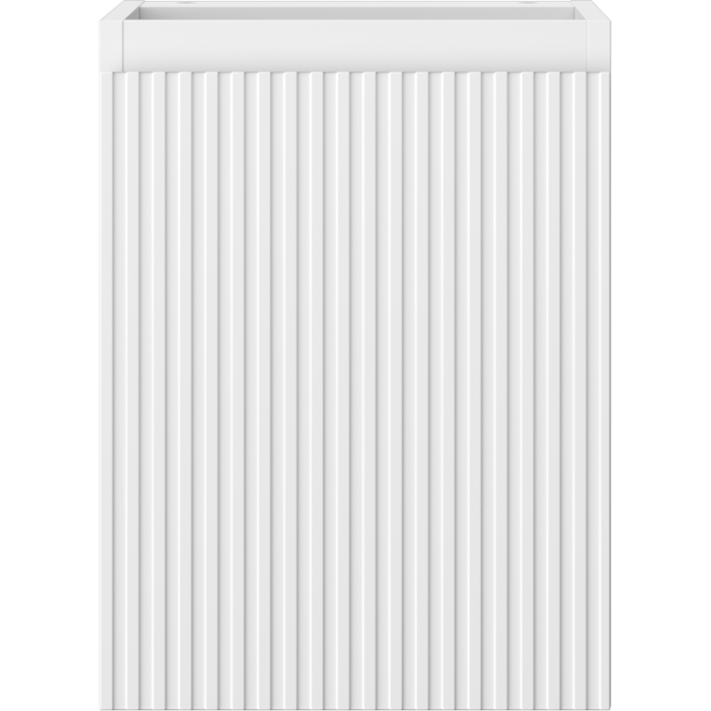 Mexen Rivel шкаф за мивка в банята 35 см, 1 врата, набразден, бял мат