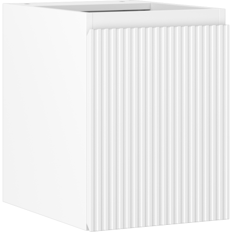Mexen Rivel шкаф за мивка в банята 35 см, 1 врата, набразден, бял мат