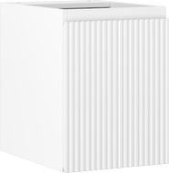 Mexen Rivel шкаф за мивка в банята 35 см, 1 врата, набразден, бял мат