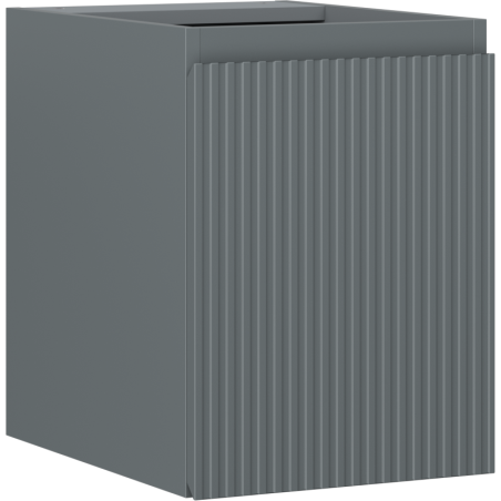 Mexen Rivel шкафче за баня под мивка 35 см, 1 врата, релефно, мат графит