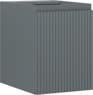 Mexen Rivel шкафче за баня под мивка 35 см, 1 врата, релефно, мат графит