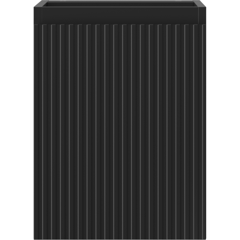 Mexen Rivel шкафче за баня под мивка 35 см, 1 врата, оребрено, черен мат