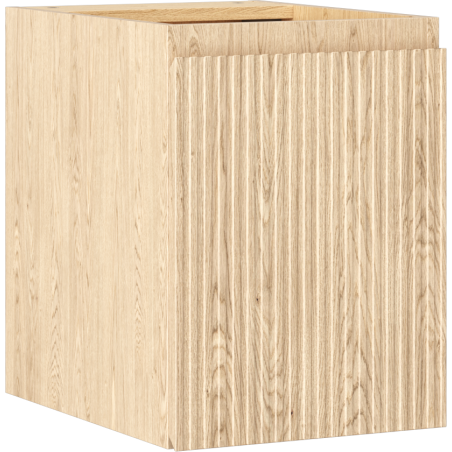 Mexen Rivel шкафче за баня под мивката 35 см, 1 врата, рифелована, дъб - 91A21-03547-1-BF81
