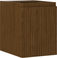 Mexen Rivel баня шкаф за мивка 35 см, 1 врата, рифел, орех - 91A21-03547-1-BF86