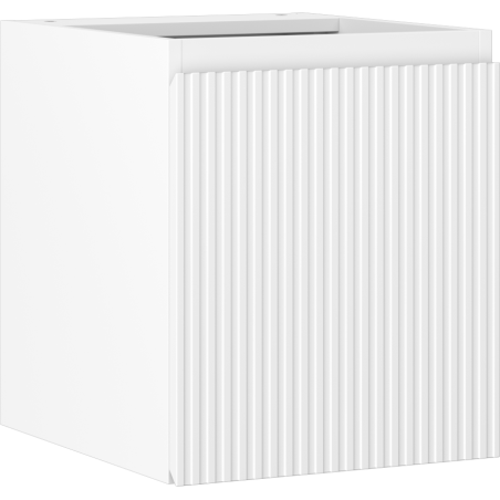 Mexen Rivel шкаф за баня под мивка 40 см, 1 врата, релефен, бял мат - 91A21-04047-1-BF01