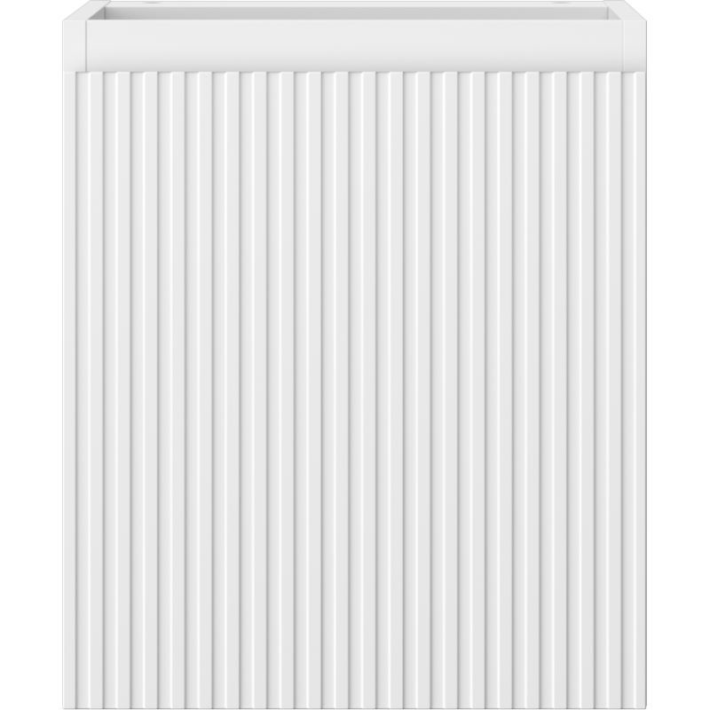 Mexen Rivel шкаф за баня под мивка 40 см, 1 врата, релефен, бял мат - 91A21-04047-1-BF01