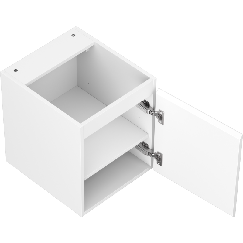 Mexen Rivel шкаф за баня под мивка 40 см, 1 врата, релефен, бял мат - 91A21-04047-1-BF01