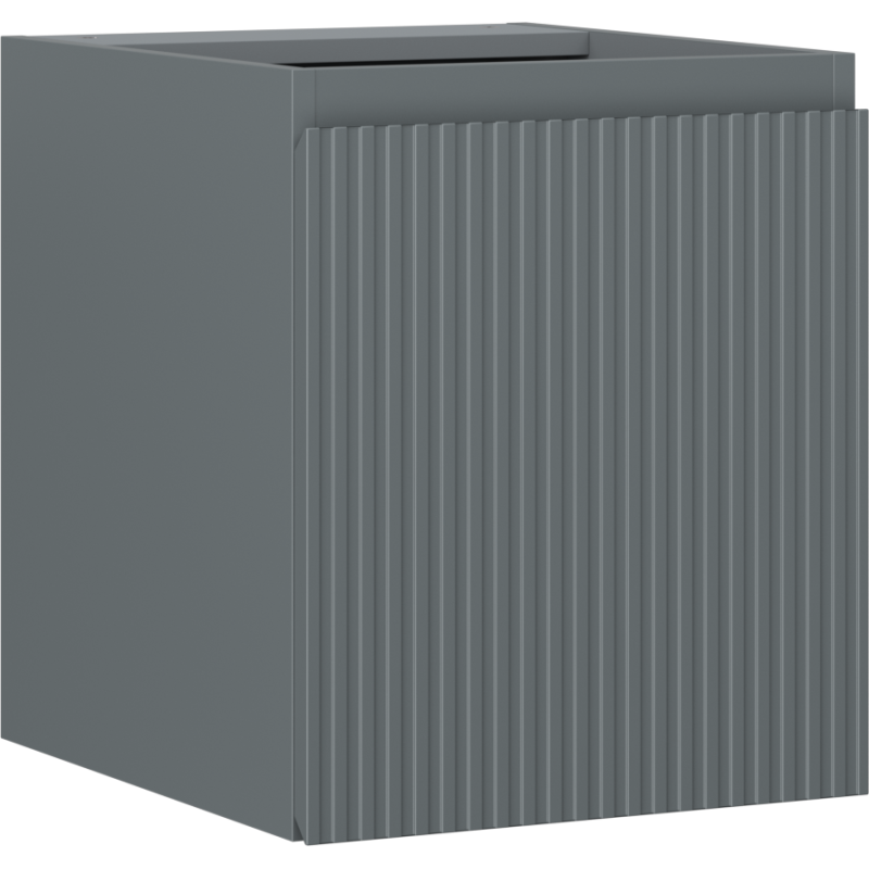 Mexen Rivel шкафче за баня под мивка 40 см, 1 врата, релефно, мат графит