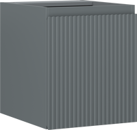 Mexen Rivel шкафче за баня под мивка 40 см, 1 врата, релефно, мат графит