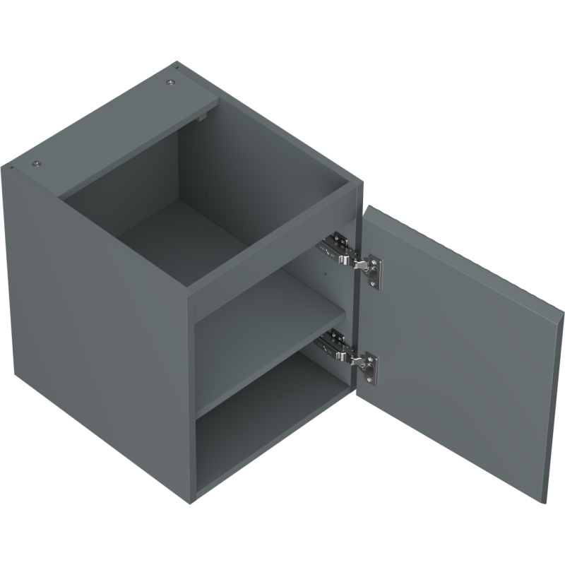 Mexen Rivel шкафче за баня под мивка 40 см, 1 врата, релефно, мат графит