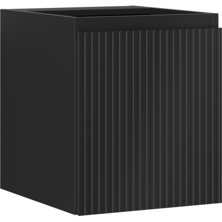 Mexen Rivel шкаф за баня под мивка 40 см, 1 врата, рифелован, черен мат - 91A21-04047-1-BF71