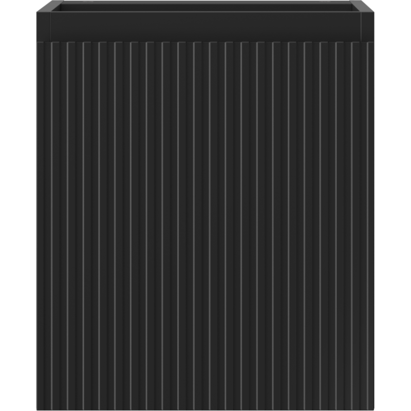 Mexen Rivel шкаф за баня под мивка 40 см, 1 врата, рифелован, черен мат - 91A21-04047-1-BF71