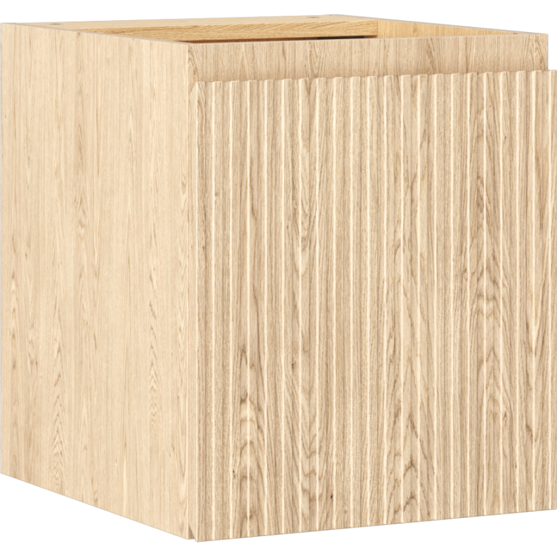 Mexen Rivel шкаф за баня 40 см, 1 врата, релефен, дъб - 91A21-04047-1-BF81