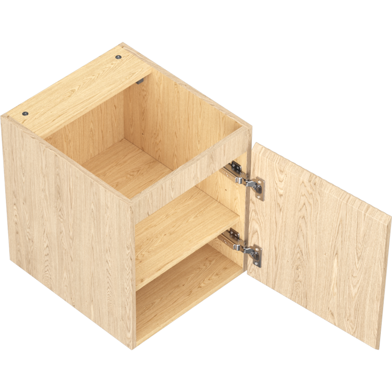 Mexen Rivel шкаф за баня 40 см, 1 врата, релефен, дъб - 91A21-04047-1-BF81