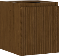 Mexen Rivel шкаф за баня под мивка 40 см, 1 врата, релефен, орех - 91A21-04047-1-BF86