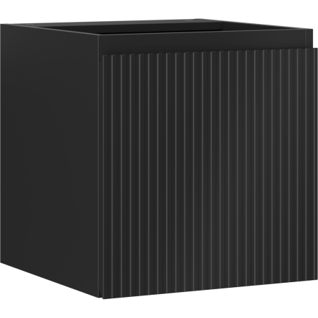 Mexen Rivel шкаф за баня подмивка 45 см, 1 врата, релефна, черен мат - 91A21-04547-1-BF71