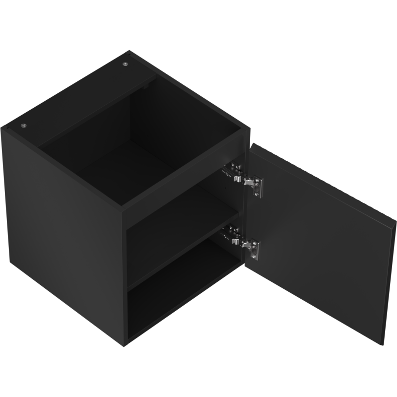 Mexen Rivel шкаф за баня подмивка 45 см, 1 врата, релефна, черен мат - 91A21-04547-1-BF71