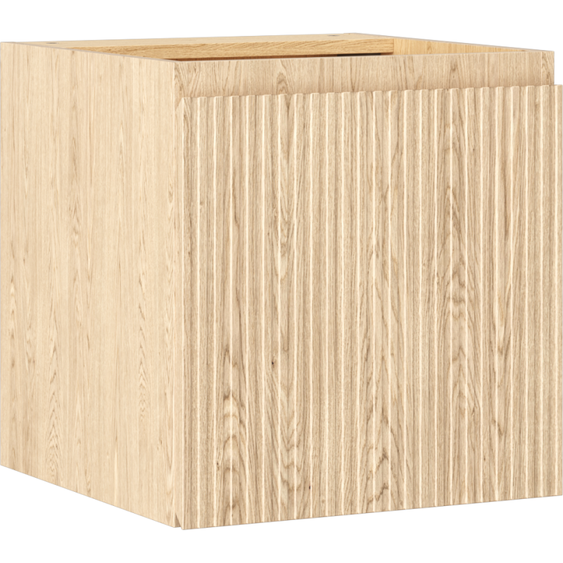 Mexen Rivel шкаф за баня под умивалник 45 см, 1 врата, релефен, дъб - 91A21-04547-1-BF81