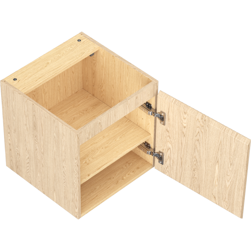 Mexen Rivel шкаф за баня под умивалник 45 см, 1 врата, релефен, дъб - 91A21-04547-1-BF81