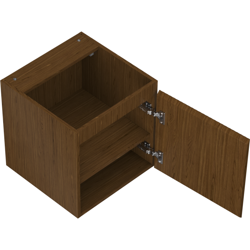 Mexen Rivel шкаф за баня 45 см, 1 врата, текстуриран, орех - 91A21-04547-1-BF86