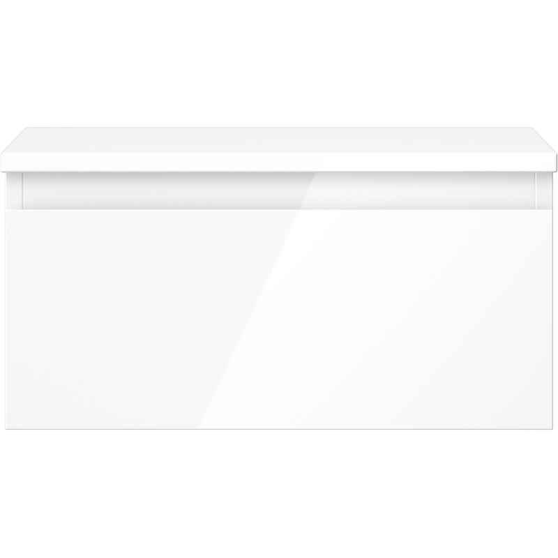 Mexen Orio шкаф за баня под умивалник 50 см с плот, 1 чекмедже, бял гланц - 91A10-05023-1-BFC00