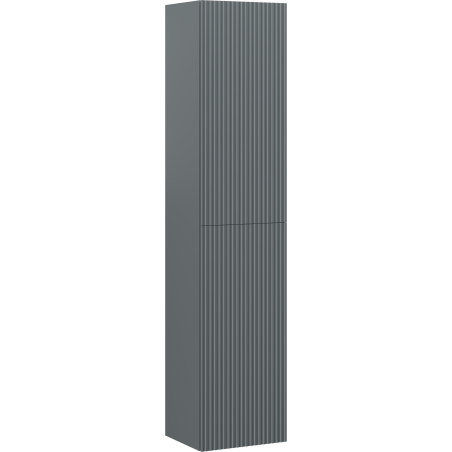Mexen Rivel, баня колона 35 см, 2 врати, рифлена, графит мат - 91A21-03016-2-BF66