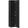 Mexen Rivel баня стълб 35 см, 2 врати, набразден, черен мат - 91A21-03016-2-BF71
