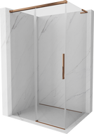 Mexen Rox L плъзгаща се душ кабина 95 x 70 см, прозрачна, розово злато - 8C2L-095-070-60-00