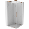 Mexen Rox L плъзгаща се душ кабина 90 x 90 см, прозрачна, розово злато - 8C2L-090-090-60-00