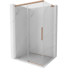 Mexen Rox L плъзгаща се душ кабина 90 x 95 см, прозрачна, матирана мед - 8C2L-090-095-65-00