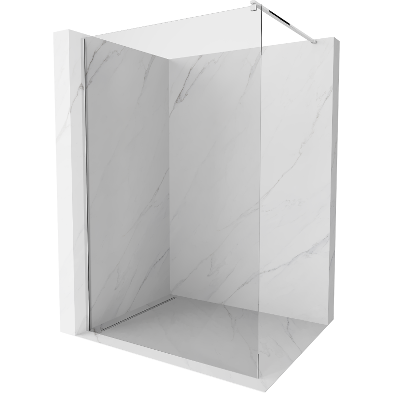 Mexen Kioto Екран за душ Walk-in 160 x 200 см, прозрачен 8 мм, хром - 800-160-101-01-00