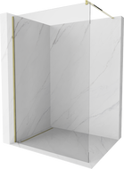 Mexen Kioto душ преграда Walk-in 150 x 200 см, прозрачен 8 мм, златен - 800-150-101-50-00