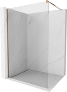 Mexen Kioto стена за душ Walk-in 120 x 200 см, прозрачно 8 мм, розово злато - 800-120-101-60-00
