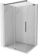 Mexen Rox L плъзгаща се душ кабина 100 x 80 см, прозрачна, gun metal - 8C2L-100-080-95-00