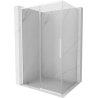 Mexen Rox плъзгаща душ кабина 160 x 120 cm, прозрачна, бяла - 8C2-160-120-20-00