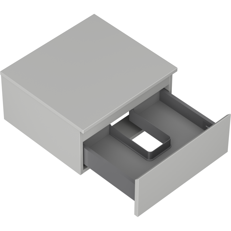 Mexen Orio баня шкаф със стоящ плот 50 см, 1 чекмедже, сив мат - 91A10-05023-1-BFC62